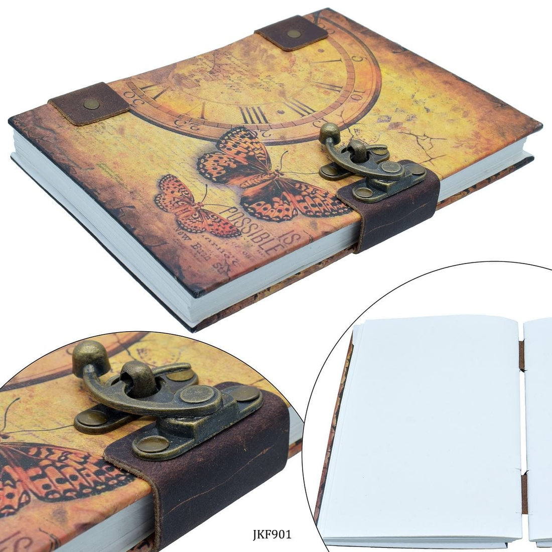 Handmade Note Book Butterfly 7X5 JKF901