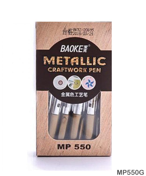 MG Traders Mandala & Art Pens Metalic Craftwork Pen Gold 12Pc (Mp550G)