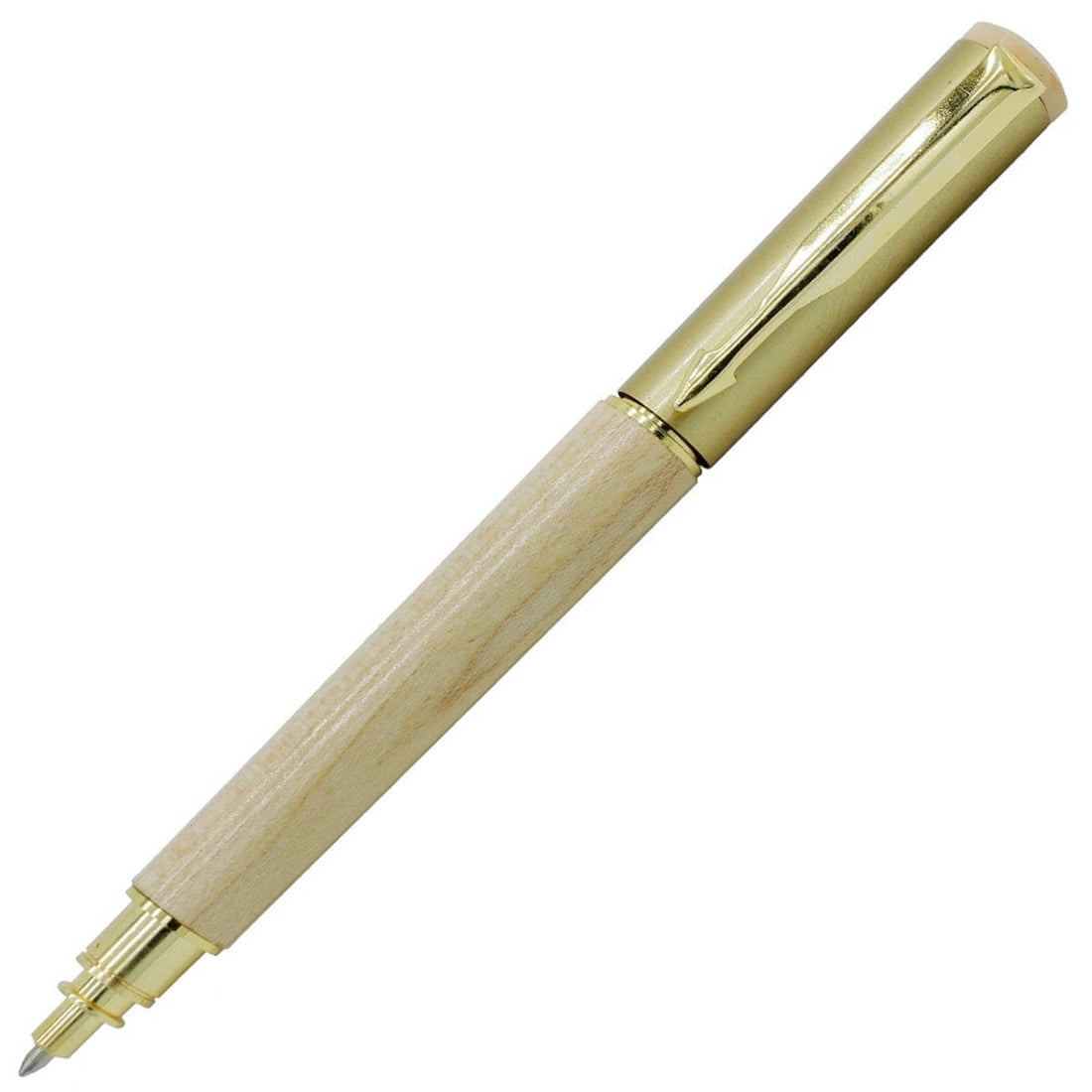 jags-mumbai Pen Roller Pen Wooden Parker Tip Gold Cup