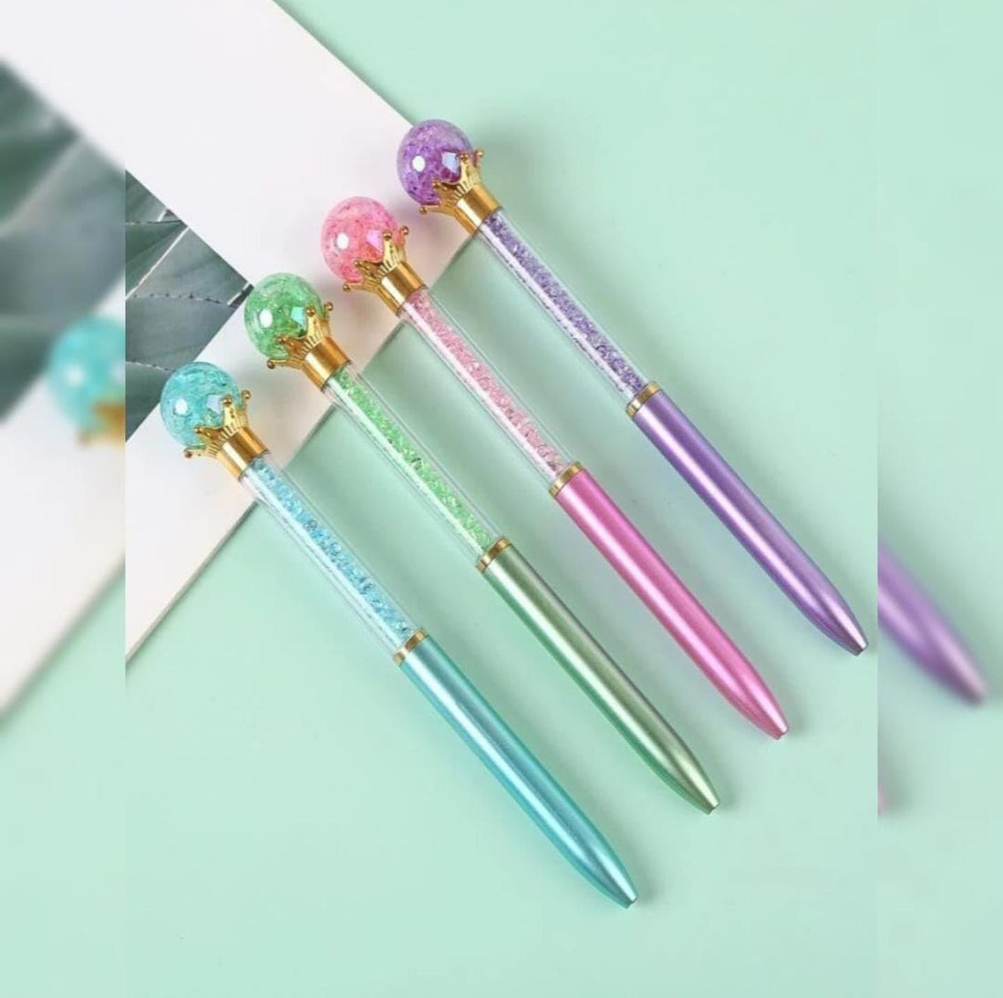 Sun international Pens Pastel sparkle globe Blue ball pen - Add Sparkle to Your Writing (Pack of 1)