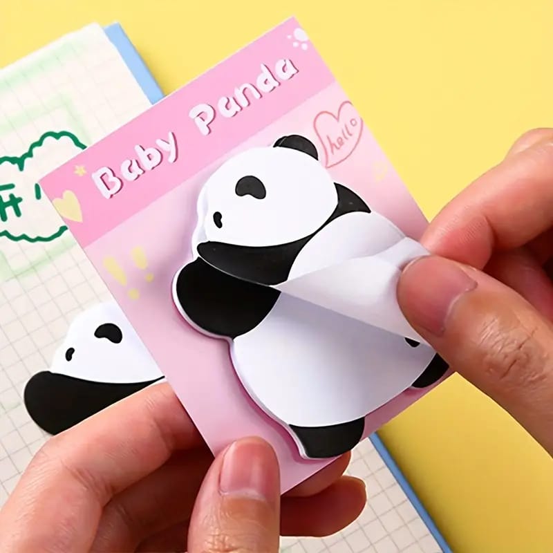 (Buy 1 Get 1 Free) Mini Cute Panda Sticky Notes l Pack of 1 includes 30 sheets l 3X3