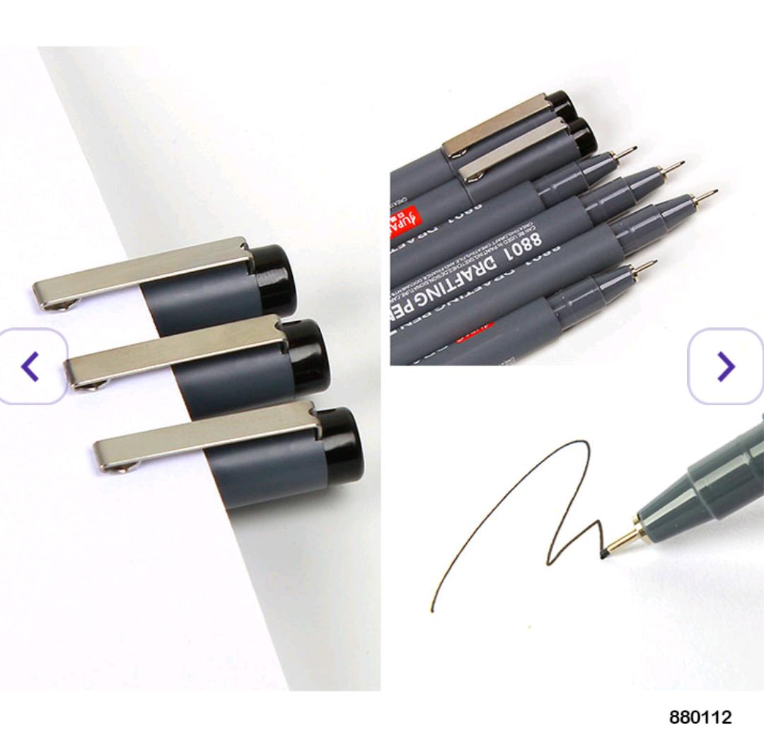 Jupai Drafting Pen Set – 12 Pcs | Waterproof Pigment Ink | Mandala, Doodle & Sketching Fine Liner Pen