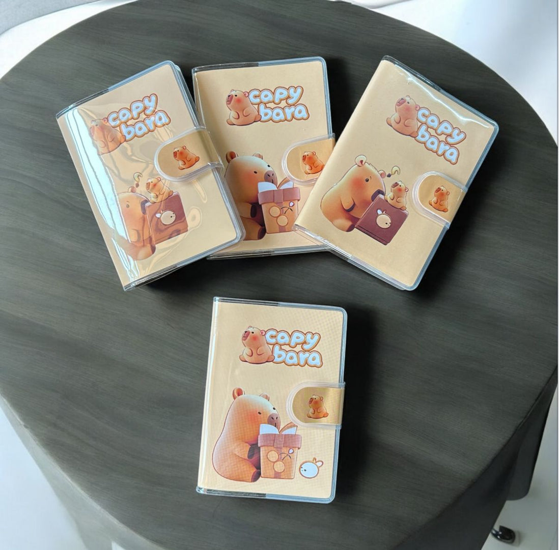 (BUY 1 GET 1 FREE) Cute Capybara ruled velcro Journal Diary  A7 (10.5X7.5Cm)